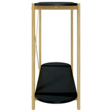 Console Table Black 110x38x75 cm Engineered Wood 345691