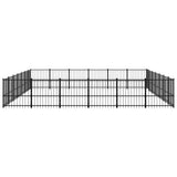 Outdoor Dog Kennel Steel 39.52 m 3124644