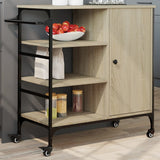 Kitchen Trolley Sonoma Oak 87.5x38.5x84.5 cm Engineered Wood 842387