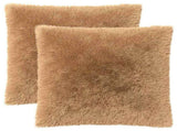 Cushion with Pillow HEERLEN 2 pcs Taupe PV Fleece 928455