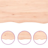 ZNTS Wall Shelf 80x50x cm Untreated Solid Wood Oak 363550