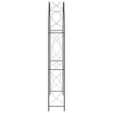 Garden Arch Black Powder-coated iron Large Decorative Inlays 47095
