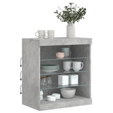 Sideboard with LED Lights Concrete Grey 60.5x37x67 cm 836696