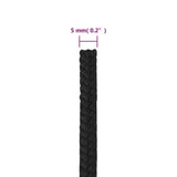 Boat Rope Full Black 5 mm 500 m Polypropylene 152495