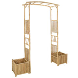 Garden Arch Natural 177 x 40 x 205 cm Bamboo 42028055