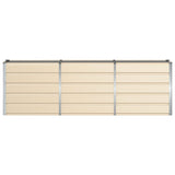 Planter Ivory 240 x 40 x 75 cm Steel 42018085