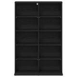 CD Cabinet Black Oak 65 x 23.5 x 97.5 cm Engineered Wood 8012676