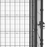 Outdoor Dog Kennel Steel 110x220x180 cm 150796