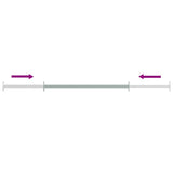 Adjustable Security Window Bars 3 pcs 710-1200 mm 144516