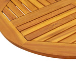Table Top 90x2.2 cm Round Solid Wood Acacia 4004251