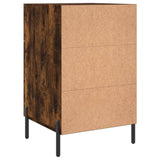 Bedside Cabinet Smoked Oak 40x40x66 cm Engineered Wood 827673