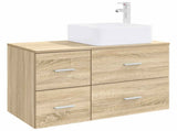 Bathroom Furniture Set 2 pcs Sonoma Oak Engineered Wood 3403978