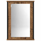 Bathroom Furniture Set with Shelf 2 pcs Brown Engineered wood 3332524