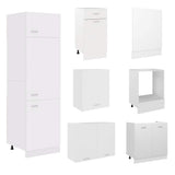 7 Piece Kitchen Cabinet Set Lyon White Engineered Wood 3067631