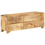 ZNTS TV Cabinet Solid Mango Wood 110x30x40 cm 246144