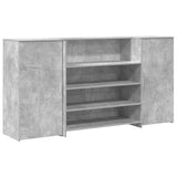 Reception Desk Concrete Grey 200x50x103.5 cm Engineered Wood 3324181