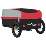 Bike Trailer Black and Red 30 kg Iron 94034