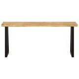 Bench with Live Edge 105 cm Solid Wood Mango 372756