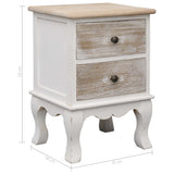 Bedside Cabinet 35x30x50 cm Paulownia Wood 284064