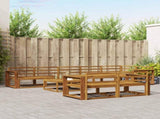 Outdoor Sofa Set 9 pcs Natural Solid Acacia Wood 3367792