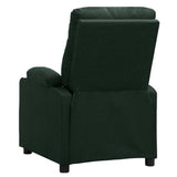 Massage Chair Dark Green Fabric 339118