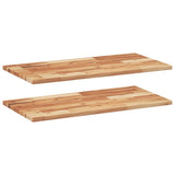 Floating Shelves 2 pcs 100x40x2 cm Oil Finished Solid Wood Acacia 3279560