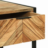 Dressing Table Brown 100 x 40 x 120 cm Solid Acacia Wood 374115