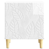 Bedside Table 2 pcs High Gloss White 43 x 34.5 x 50 cm 895034