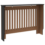 Radiator Cover 2 pcs Black 112 x 19 x 81.5 cm Engineered Wood 3403229