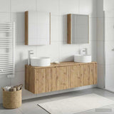 Bathroom Cabinet Set 5 pcs Artisan Oak Engineered Wood 3406574