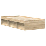 Bed Frame without Mattress Sonoma Oak 100x200 cm 3203833