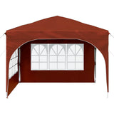 Pop-up Party Tent 290 x 290 x 245 cm Terracotta 42019864