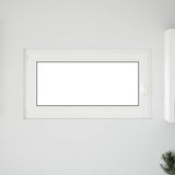 Basement Window RISOR 110 x 50 cm PVC and Glass White 42047214