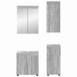 Bathroom Furniture Set TULUM 4 pcs Grey Sonoma 60 x 34 x 63 cm 3398050