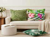 Cushion Leaf with Pillow HOUTEN 6 pcs Leaf Design Polyester 934841