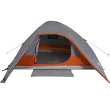 Camping Tent Dome 4-Person Grey Waterproof 94721