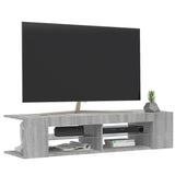 TV Cabinet with LED Lights Grey Sonoma 135x39x30 cm 815694
