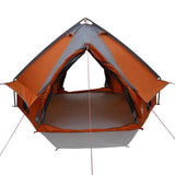 Teepee Tent 4-Person Grey and Orange 388 x 320 x 169 cm 42004076