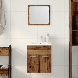 2 Piece Bathroom Furniture Set Old Wood Engineered Wood 862036