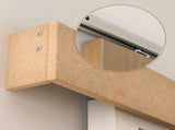 6.5FT/2000mm Modern Sliding Barn Door Closet Hardware Track Kit Aluminium Track System Unit For T3398P341255