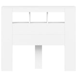 LED Headboard White 120x18.5x103.5 cm Engineered Wood 837337