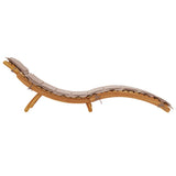 Sunlounger Taupe Solid acacia wood with a natural oil finish 367636