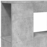 LED Headboard Concrete Grey 200 cm Engineered Wood 837368