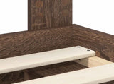 Bed Frame with Headboard Brown Oak 120 x 200 cm Solid Pine Wood 3413332