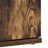 Shoe Cabinet with Door Brown 80 x 39 x 180 cm Engineered wood 3333870