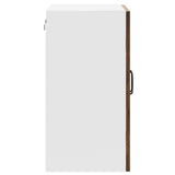 Kitchen Wall Cabinet with Glass Door Kalmar Old Wood Engineered Wood 853675