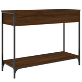Console Table Brown Oak 100x34.5x75 cm Engineered Wood 834164