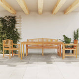 4 Piece Garden Dining Set Solid Wood Teak 3157947