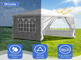 3 x 3m Four Sides Portable Home Use Waterproof Tent with Spiral Tubes White 62196813