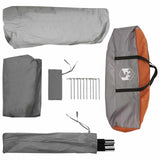 Instant Tent with Roof Grey and Orange 305 x 275 x 190 cm 42028696